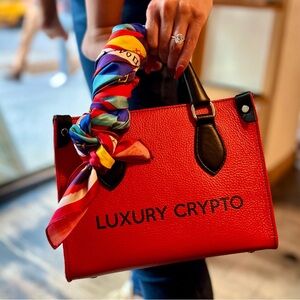 Luxury Crypto Leather Handbag - Lauren Ross Design